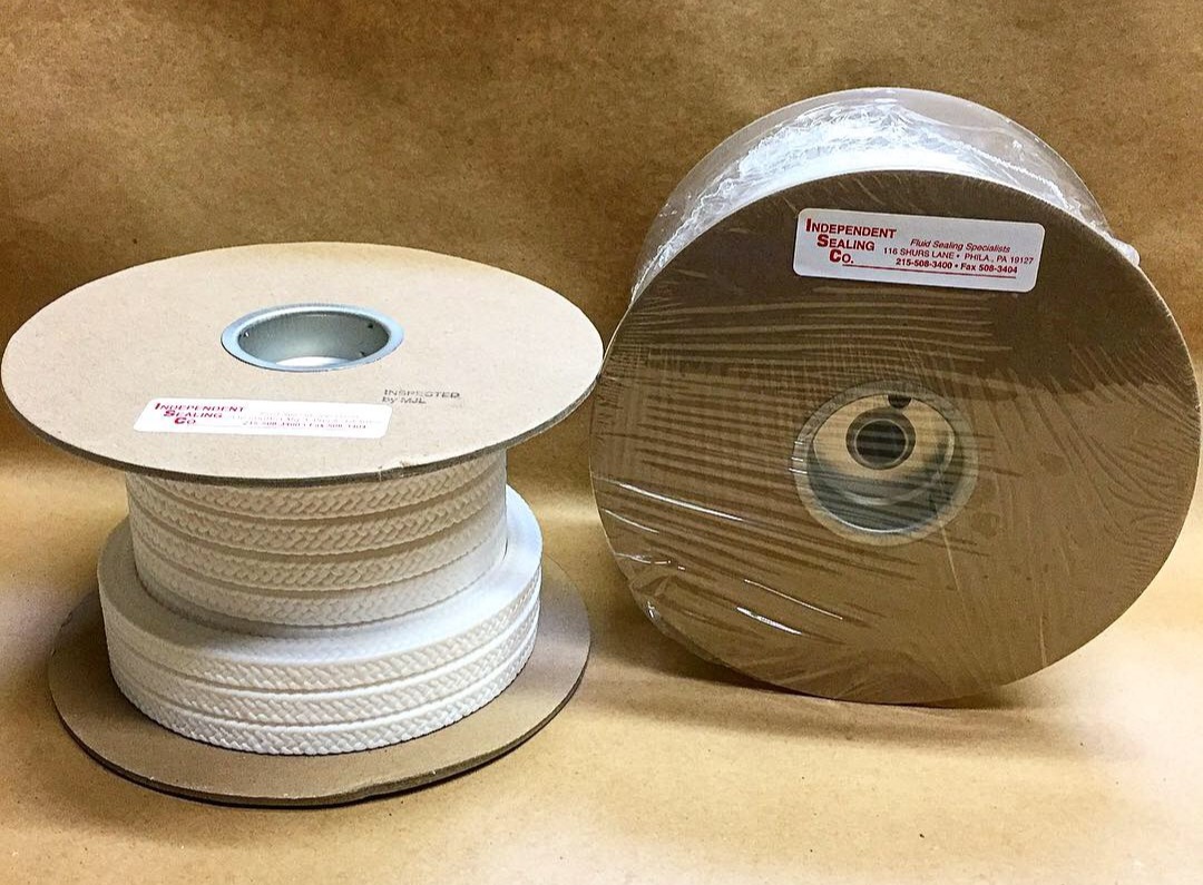 Large Spools of White Rope Large Spools of White Rope